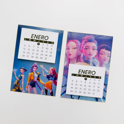 Calendario imantado Kpop Demon Hunters