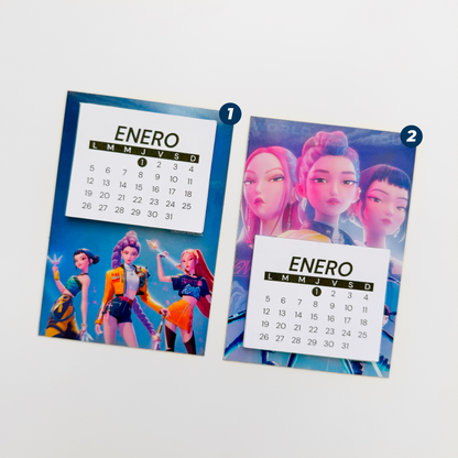 Calendario imantado Kpop Demon Hunters